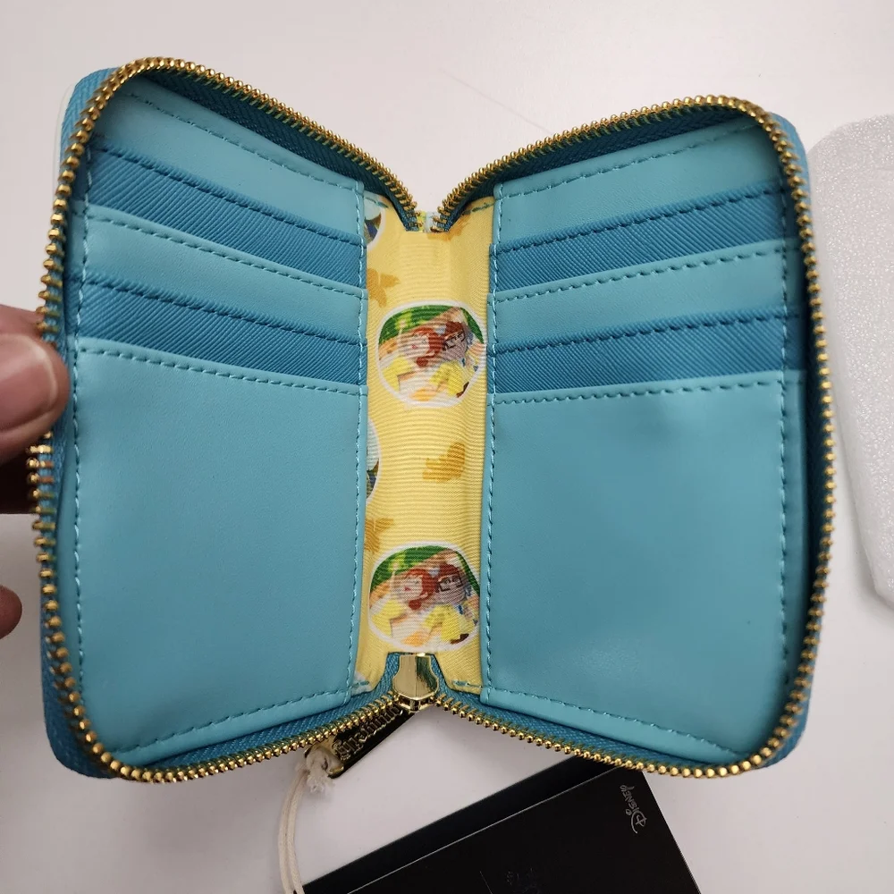 Disney Pixar UP Carl & Ellie in Love Clouds Loungefly Backpack & Wallet Set NEW